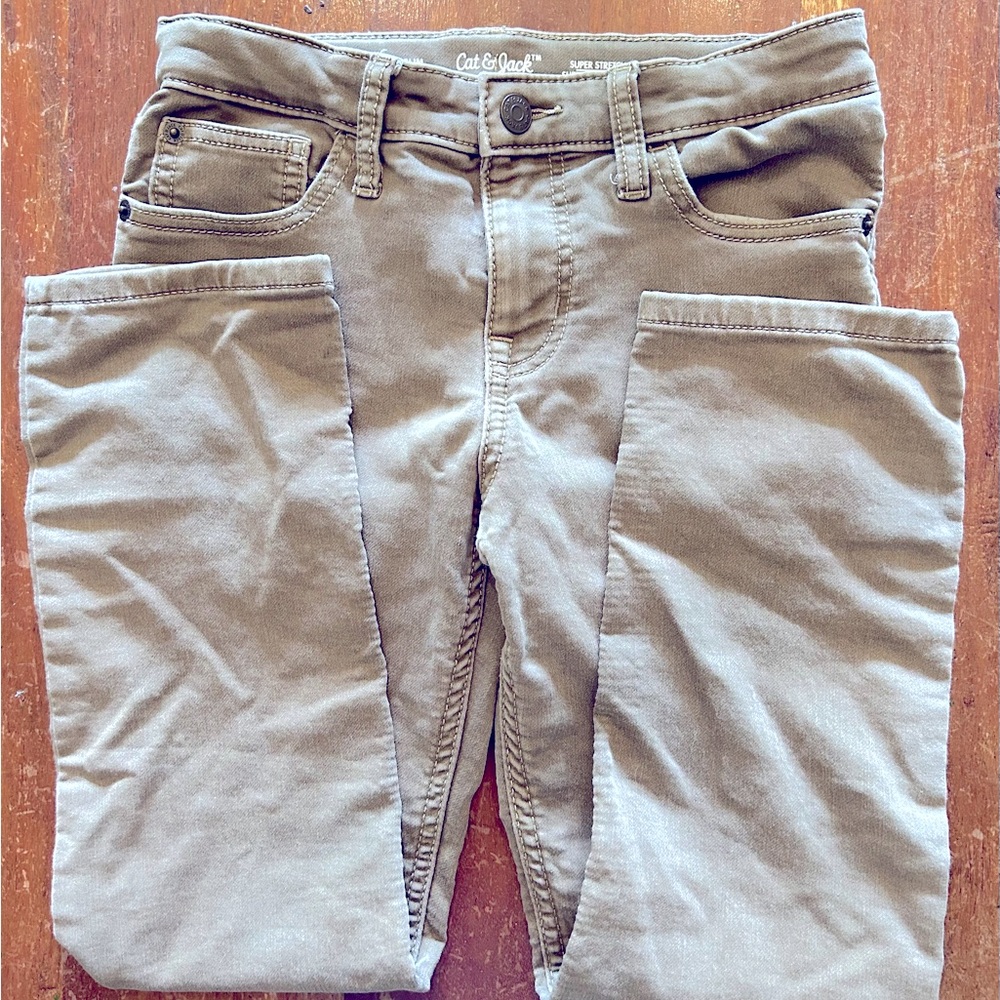 5 - Pocket Pants - Cat & Jack - Boys Size 10 - Dark Khaki